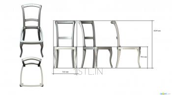 Chair (STUL_0075) 3D model for CNC machine